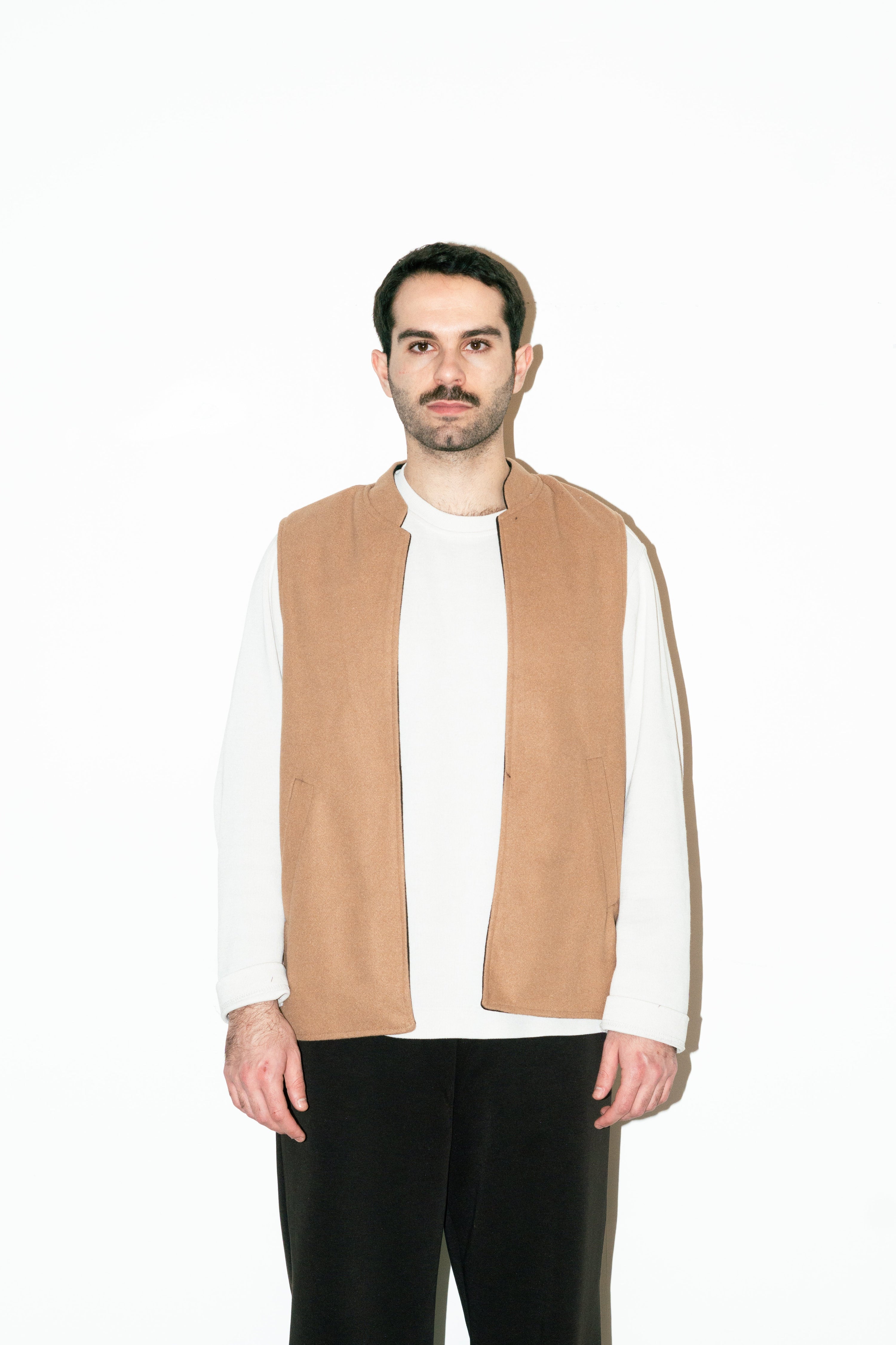 Al-Sudeiri Vest / Reversible - Black and Tan (No Zip)